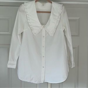 H&M white collar shirt
